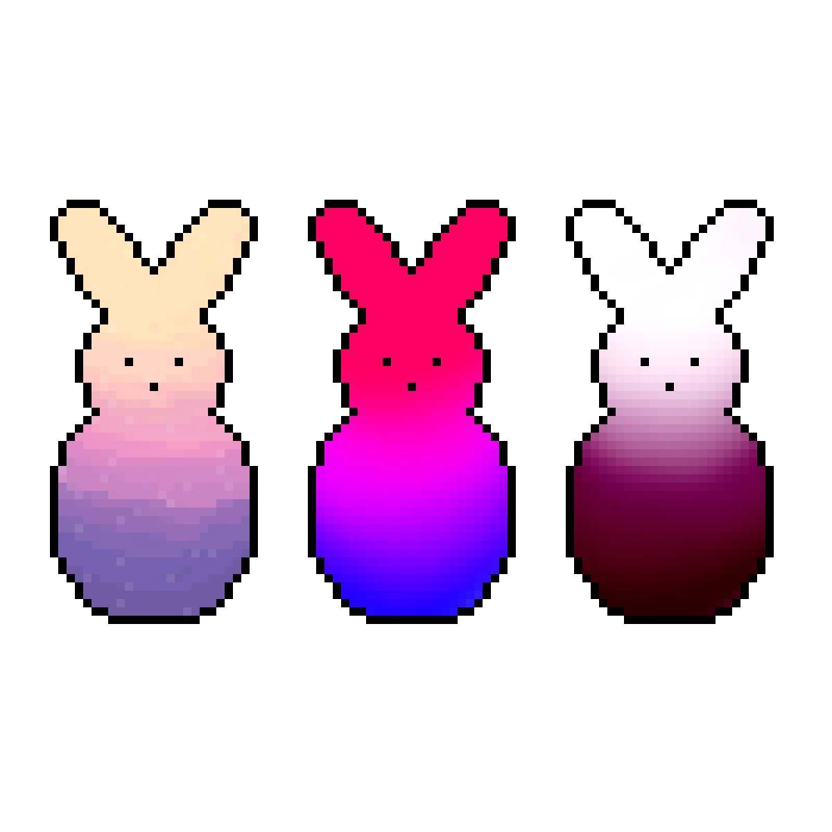 SchonhoffWill's tweet photo. guess who back, back again #bunny #pixelart #easter #peeps https://t.co/Avb2MISuks