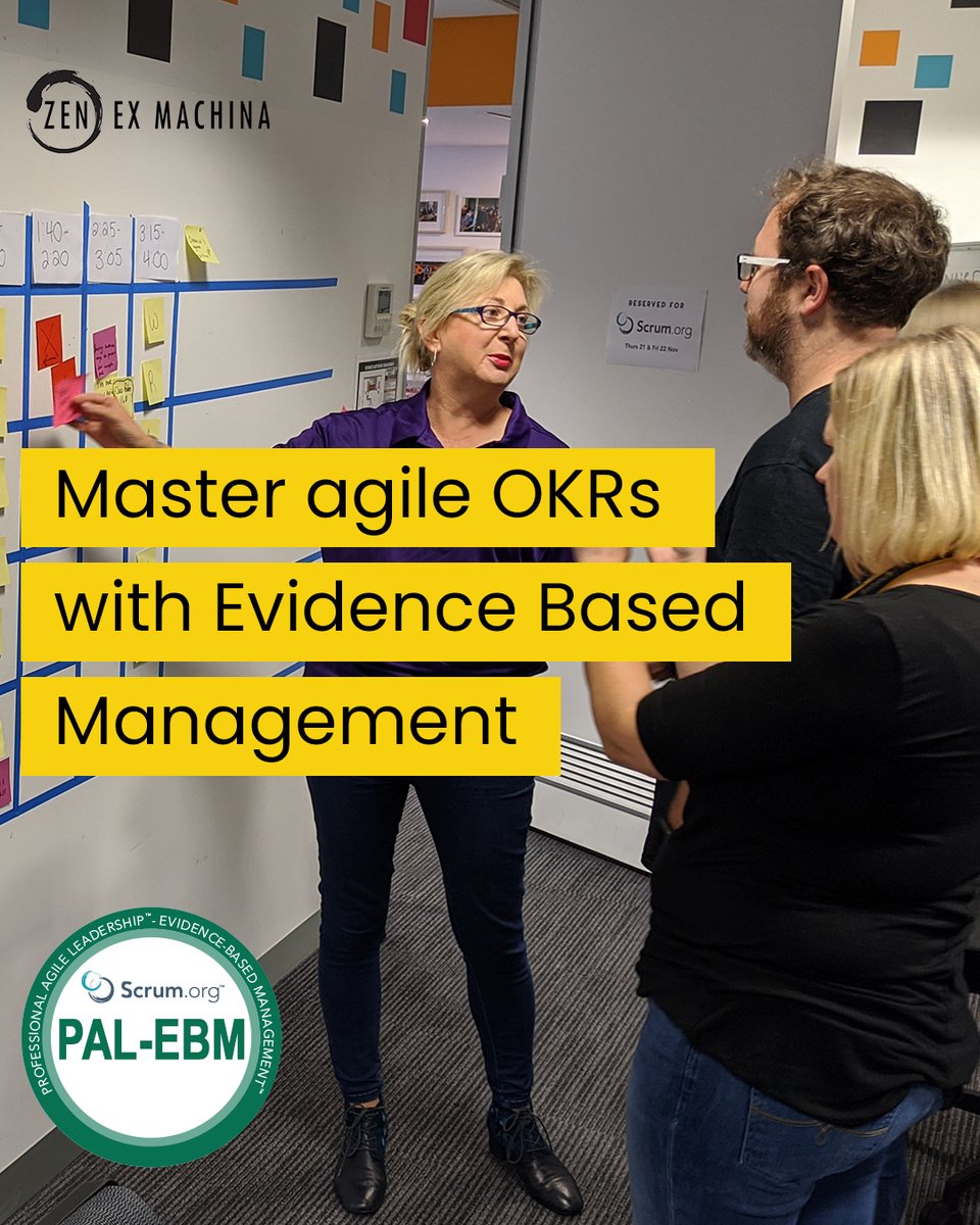 Join Australia's first Agile OKR certified course by Scrum dot org! 4 April. Early bird now open: bit.ly/40ExCXD #metrics #okr #agile #kpi #metrics