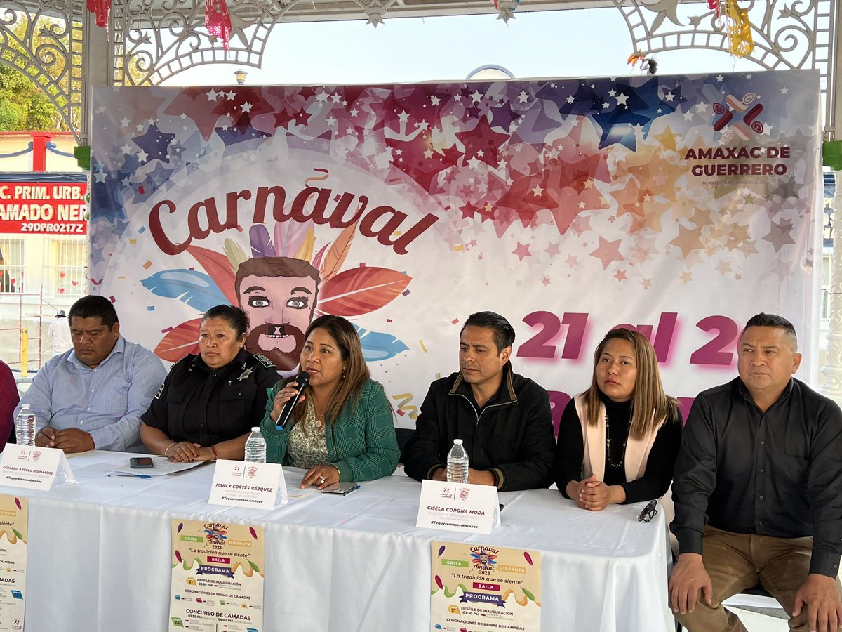 Zacatelcoradio's tweet photo. #Tlaxcala | Del 21 al 26 de febrero en #Amaxac habrá Carnaval, donde el Catrin es el personaje característico. La alcaldesa Nancy Cortés encabeza esta tarde la rueda de prensa para dar a conocer los pormenores del programa que este año contarán con un concurso de camadas. https://t.co/1pp2wViNzg