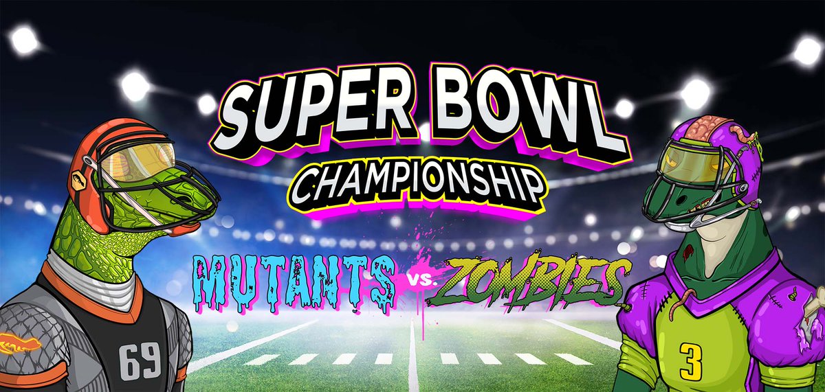 Superbowl Goanna '23

🏈1120 Superbowl themed Goanna NFTs (all 1/1)
🏈30A each
🏈100% of Primary Sales goes into prize pool
🏈 16 MvZ NFT  prizes