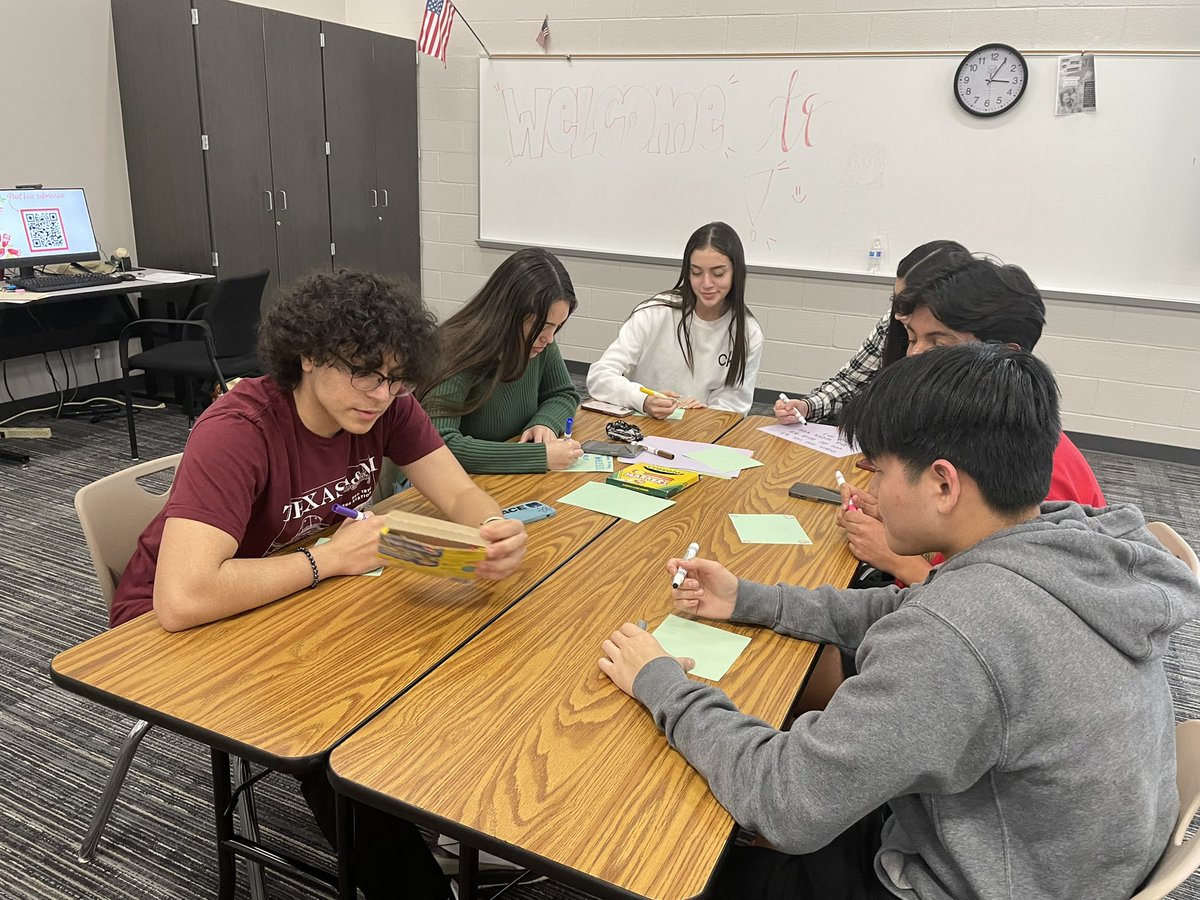 RamStuCo's tweet photo. In case you don’t know what week it is here at the creek! It’s National School Counsellors Appreciation Week! Our council had so much fun making letters for our counsellors, they truly are the glue that keeps our school together! 💗 https://t.co/nNcNA6fdB4