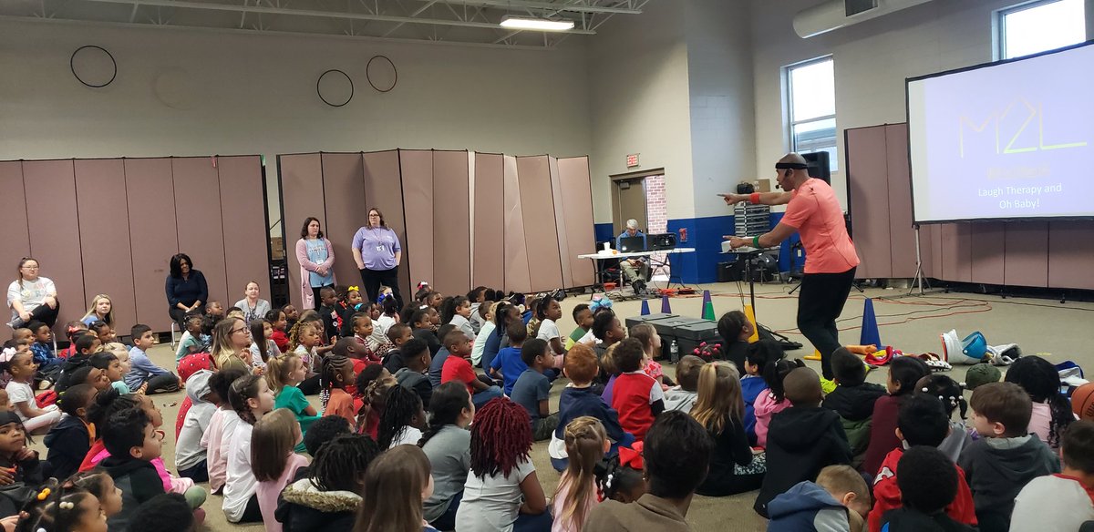 HSChargers's tweet photo. Coach Calhoun with @MovetoLearnMS came to Hope Sullivan today!  The kids had a blast. We had a lot of fun moving, dancing, laughing, and learning!
#lilChargers #ChargerNation #theHope #TeamDCS https://t.co/YdpWmrlYrC