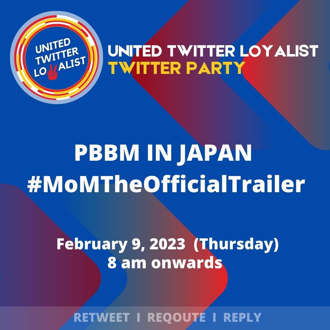 Let’s go uniteam!

PBBM IN JAPAN 
#MoMTheOfficialTrailer