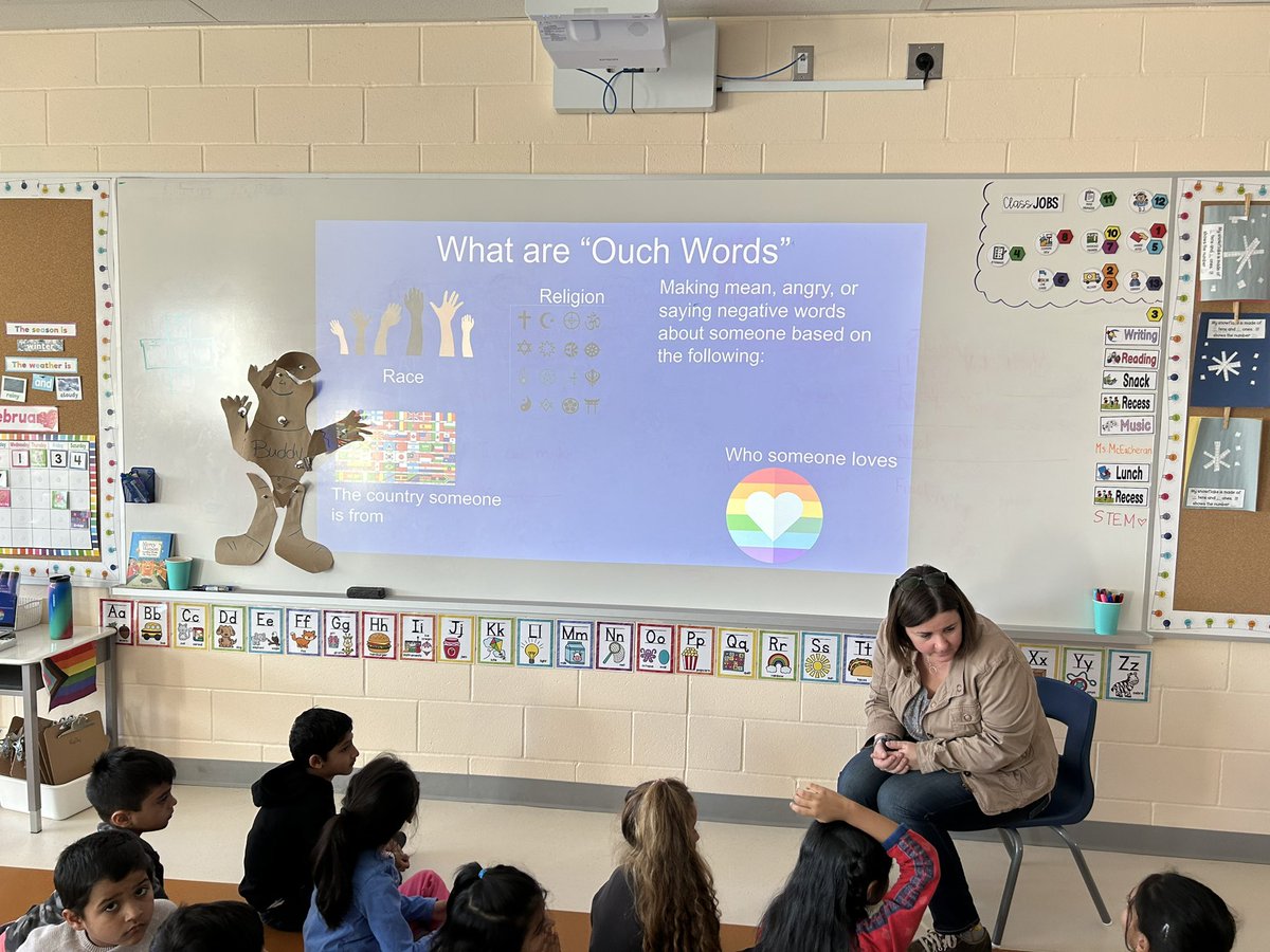 Thank you <a href="/mrs_mceachern/">Karla McEachern (she/her)</a> for teaching 1-4 a beautiful lesson about inclusivity and what we should do if we hear “ouch” words.