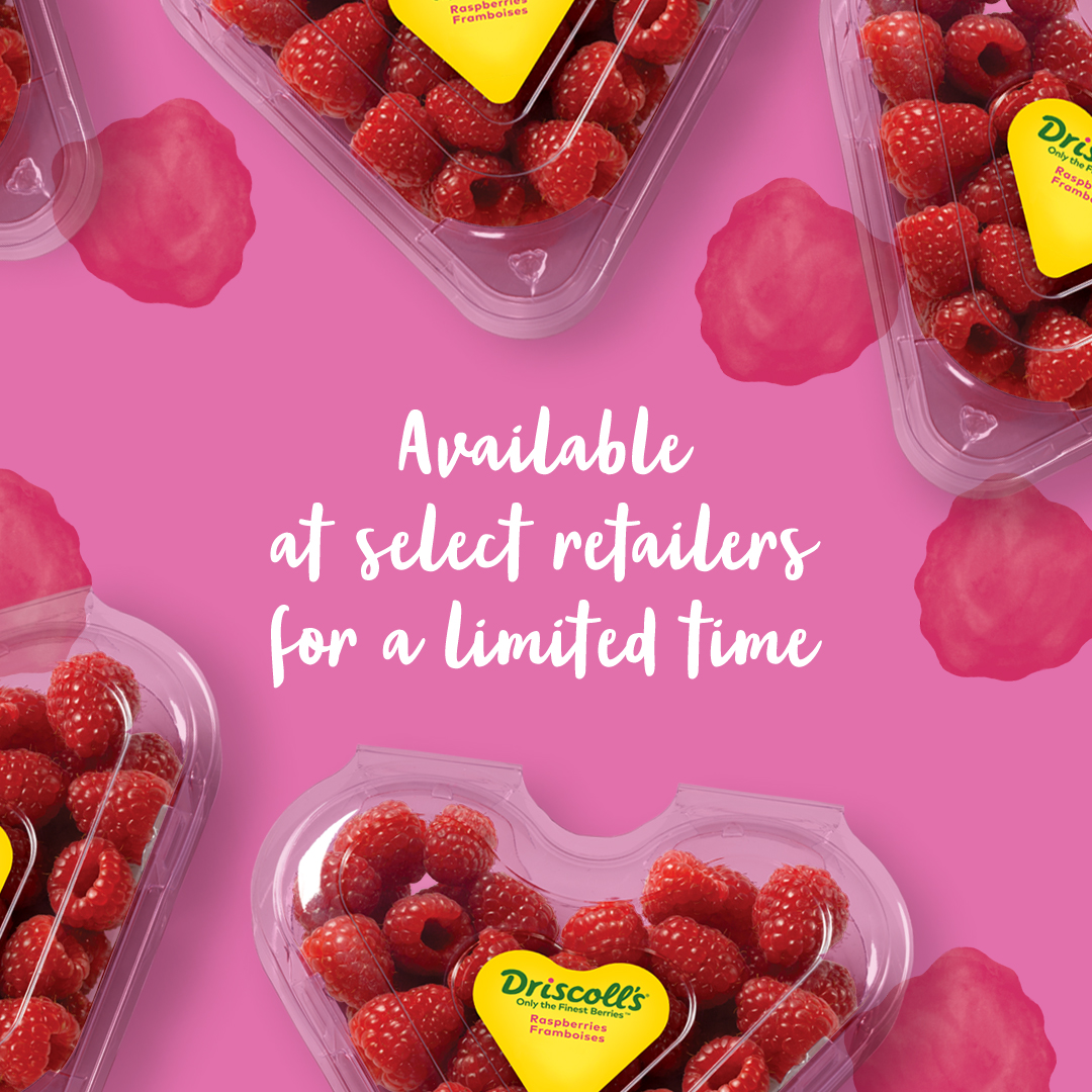 Our NEW raspberry clamshell package is reminiscent of a classic box of Valentine's Day chocolates—but SWEETER. Filled with juicy raspberries, it's a sweet gift and an even sweeter treat that delivers Only the Finest Berries. #SweetnessWorthSharing 💕💝