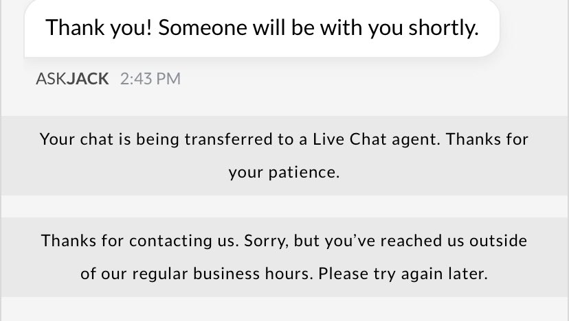 CatchingLemons's tweet photo. @FidoSolutions if 2:45pm on a Wednesday is outside of your regular business hours when exactly am I supposed to reach out to you for help?? https://t.co/KuXSP5mTQA