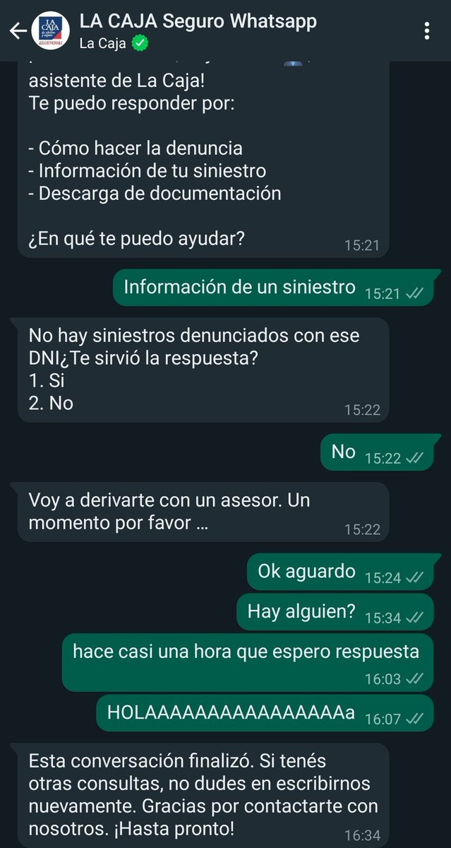 Tincho_AMS's tweet photo. @seguroslacaja RECLAMO o AGRADECIMIENTO?

Intente comunicarme x WA Luego de más de una hora x ese medio me pude contactar x tel. y debo decirles que gracias a la excelente atención brindada por PABLO ROSBACO me calmo el enojo q tenia x info incorrecta y canalizó mis dudas GRACIAS https://t.co/WOuHDH9H4R