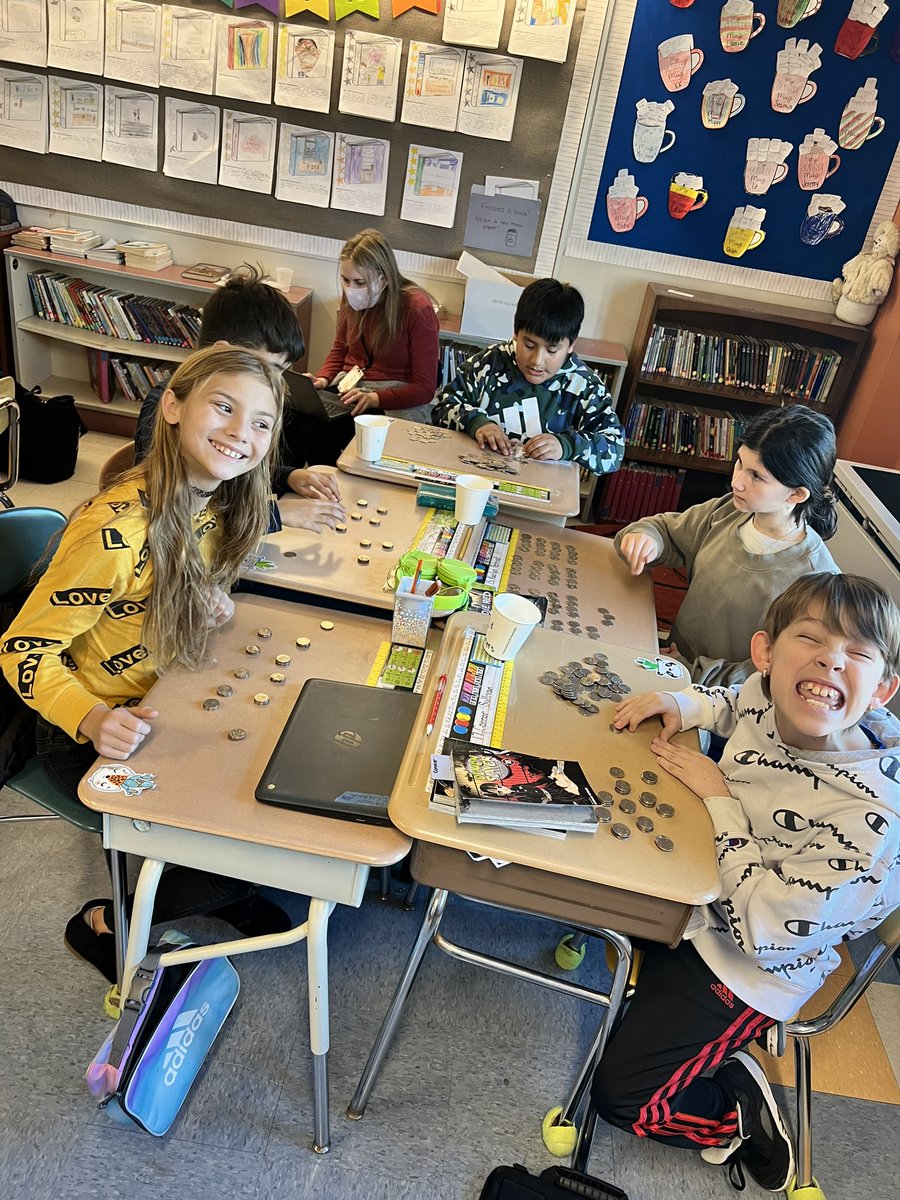 Great job to these 5th graders who brought in 1,495 coins, totaling $117.80, for animal welfare in New Milford! 👏🏼👏🏼