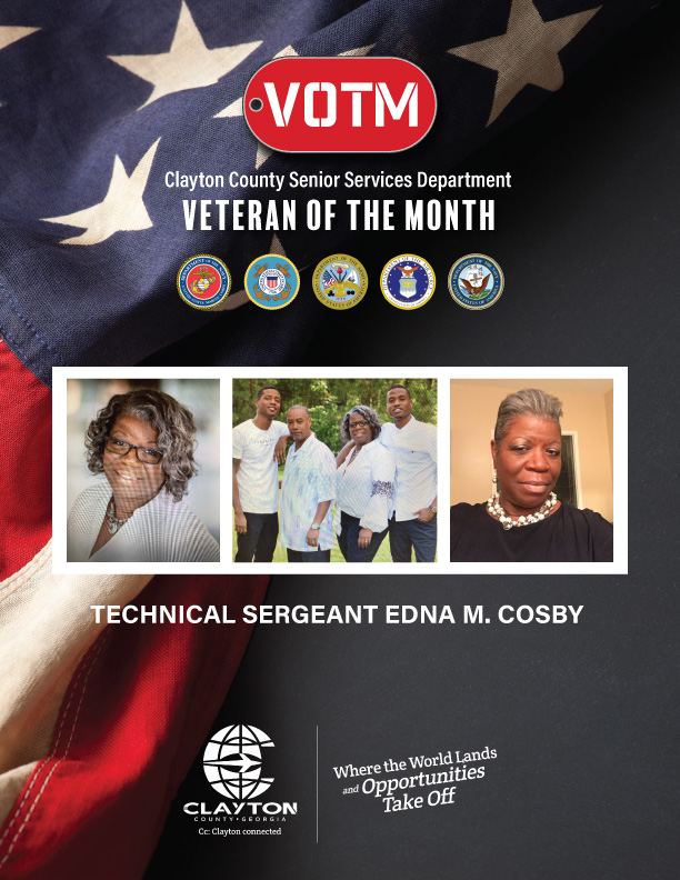 Congratulations Clayton County Senior Services Veteran of the Month- Technical Sergeant Edna M. Cosby!  Thank you for your service! Read more here: claytoncountyga.gov/news/clayton-c…