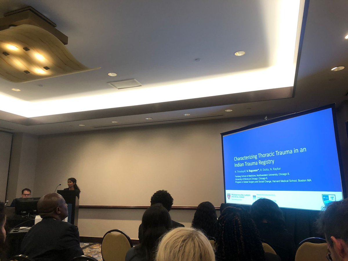 HarvardGlobalSurgery (@harvardpgssc) on Twitter photo <a href="/VRaguveer/">Vanitha Raguveer</a> presenting on the characterization of thoracic trauma in India and the US, demonstrating that in India, the least injured patients had the highest odds of mortality compared to the US! #ASC2023 #globalsurgery <a href="/VRaguveer/">Vanitha Raguveer</a> presenting on the characterization of thoracic trauma in India and the US, demonstrating that in India, the least injured patients had the highest odds of mortality compared to the US! #ASC2023 #globalsurgery