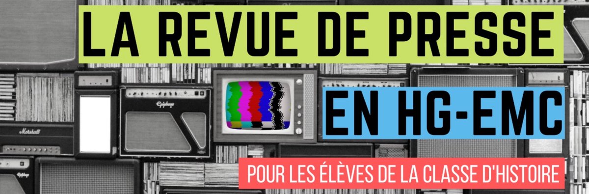 Leprofdhistoire's tweet image. [REVUE DE PRESSE] Avec le compte @RevueHG, je partage pour mes élèves (et leurs profs!) des articles en lien avec l'actualité et les thématiques travaillées en HG, HGGSP, EMC. Vous pouvez taguer ce compte si vous voyez des articles intéressants. #TeamHG
