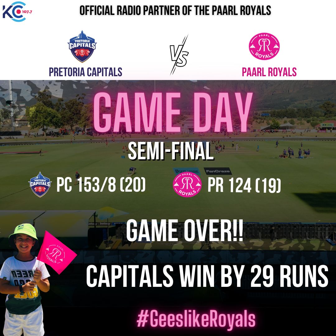 #PaarlRoyals #GeesLikeRoyals