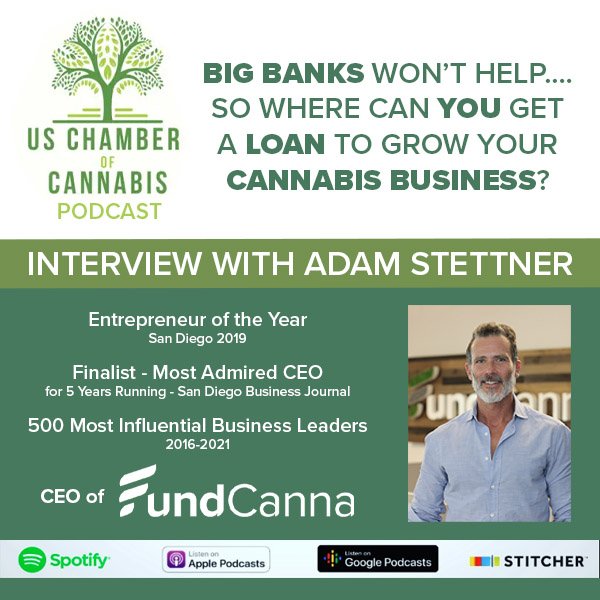 Learn about cannabis financing options, risk vs. reward, and of course, racing cars. Our CEO <a href="/AdamStettner/">Adam Stettner</a> sits down with Prof Scott Goddard of US Chamber Of Cannabis.

#cannabisfinancing #uschamberofcannabis

fundcanna.com/interview-with…