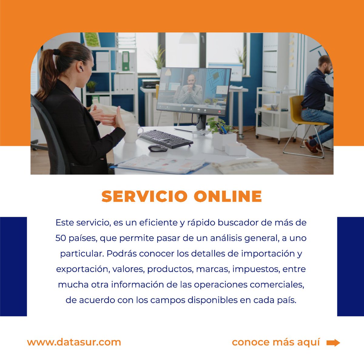 DatasurComex's tweet photo. En Datasur tenemos mucho por ofrecerte!

Conoce nuestro servicio offline y online para adquirir toda la información que tu empresa necesita en un solo lugar📈 https://t.co/7Nc94Rw4Eo