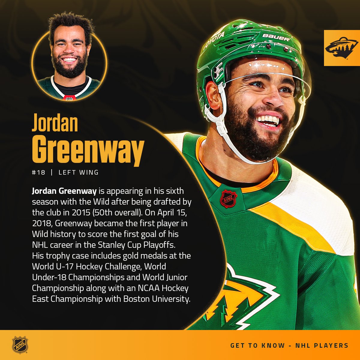In 2018, Jordan Greenway became the first African-American player to represent the U.S. men's national team at the Olympics.

From that experience, <a href="/JGreenway12/">JG</a> said he hopes to be an inspiration for African-American kids.