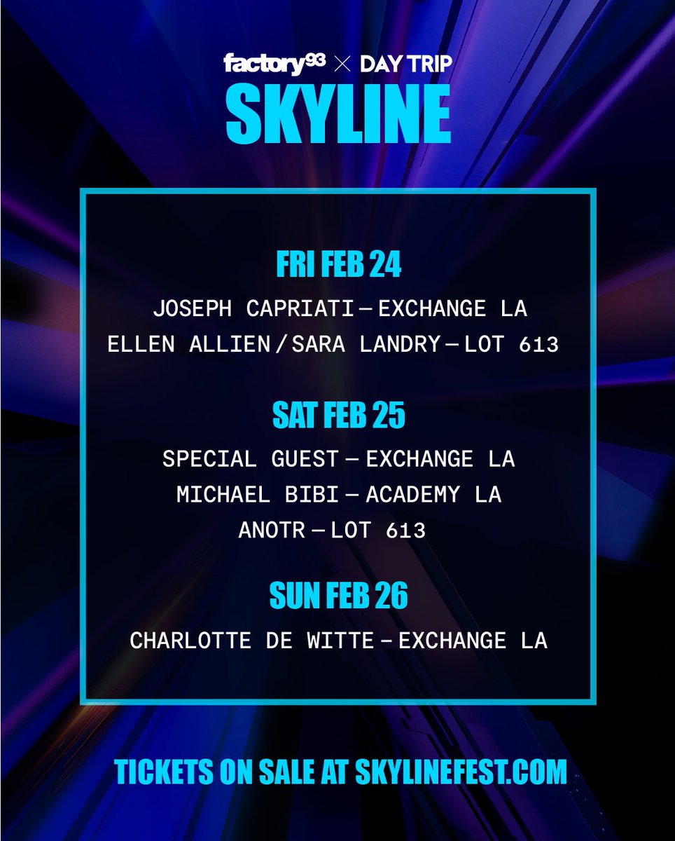 Skyline Music Festival lineup