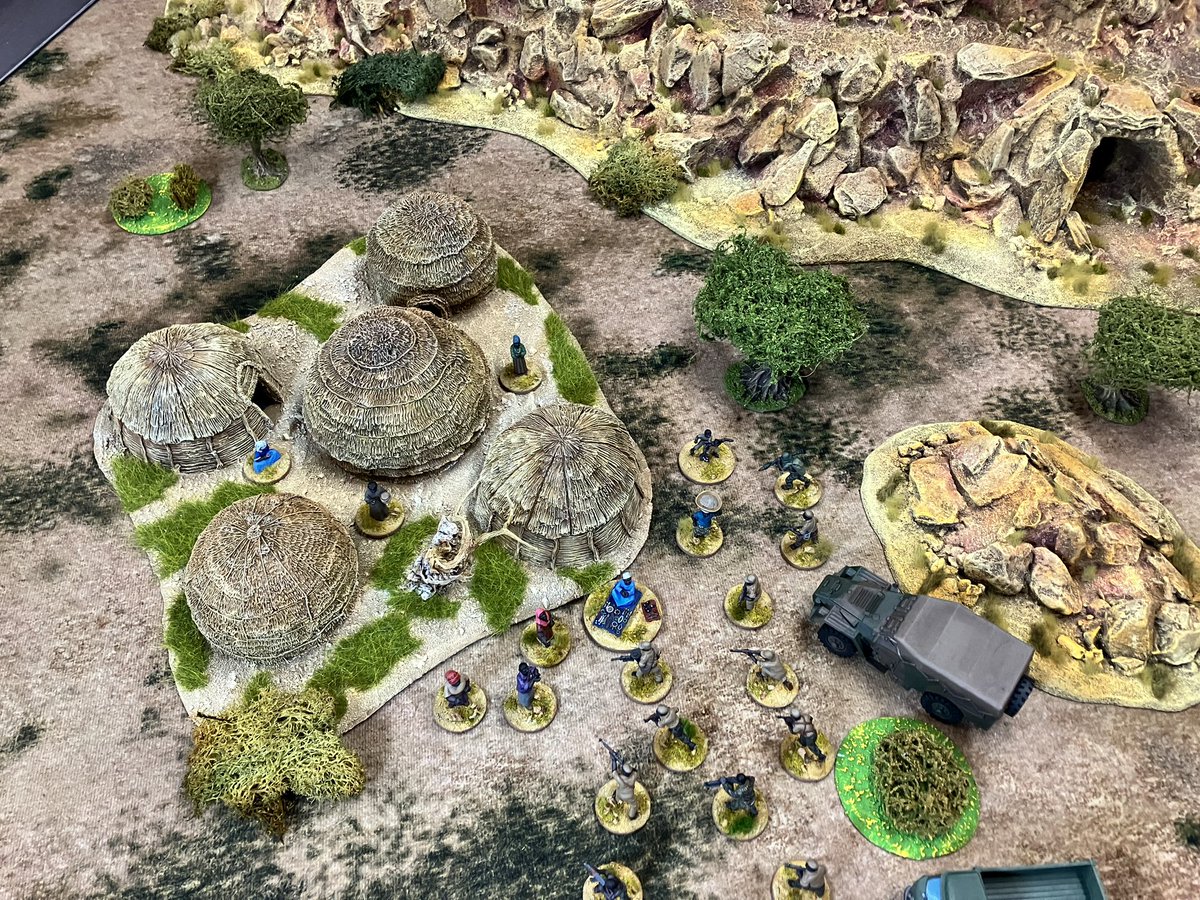gareth_lane's tweet photo. The Rhodesian Bush Wars - ZANLA Guerrillas undertake a raid over the Mozambique border on the hunt for supplies and “comfort”women. Good job they didn’t raid Cwmbran, as they would have been in for a shock.
#28mm #BushWars #Wargaming https://t.co/07A43jpbdJ