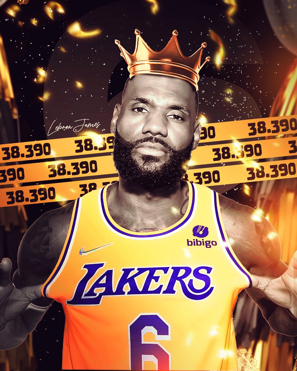 38.390
#LebronJames 
Hombre Record! Máximo anotador de la NBA!