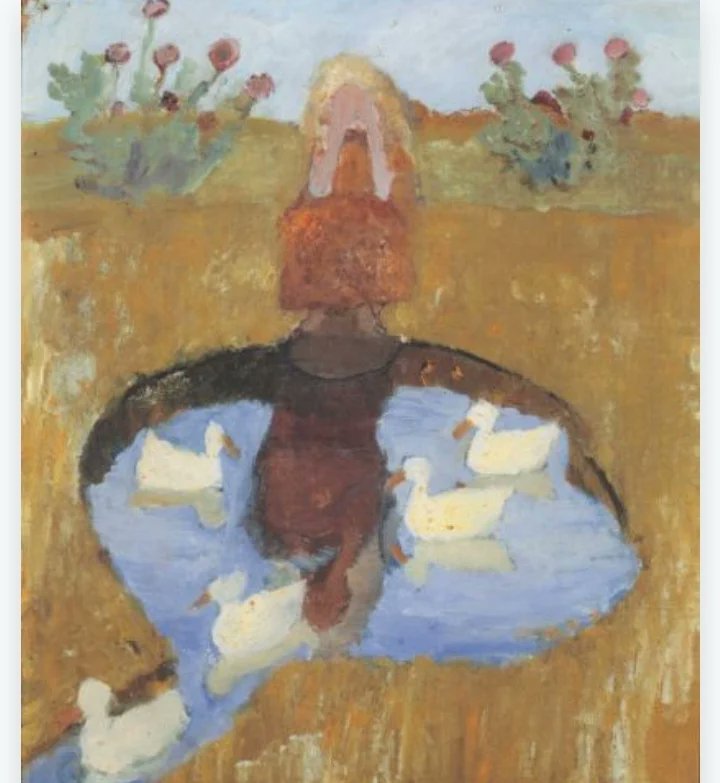 mog21's tweet photo. Happy #birthday Paula #ModersohnBecker born #OTD 8 February 1876 here's #Girl at a #Duck #pond reinterpreted in @LEGO_Group after original in #paulamodersohnbeckermuseum #paulamodersohnbecker #womenartists #Ducks #expressionism #modernart #LEGO #arthistory #water #sadness #Angst https://t.co/buOxzdfsWY