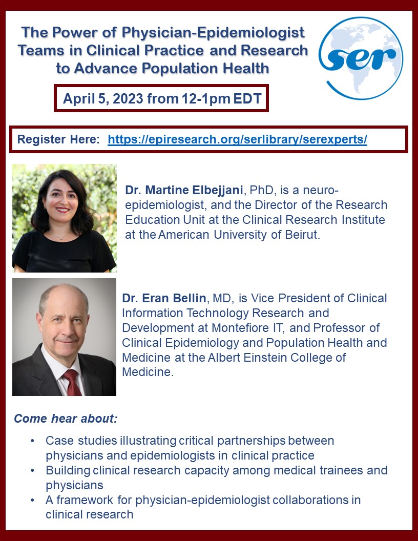 2023 Elections Society for Epidemiologic Research