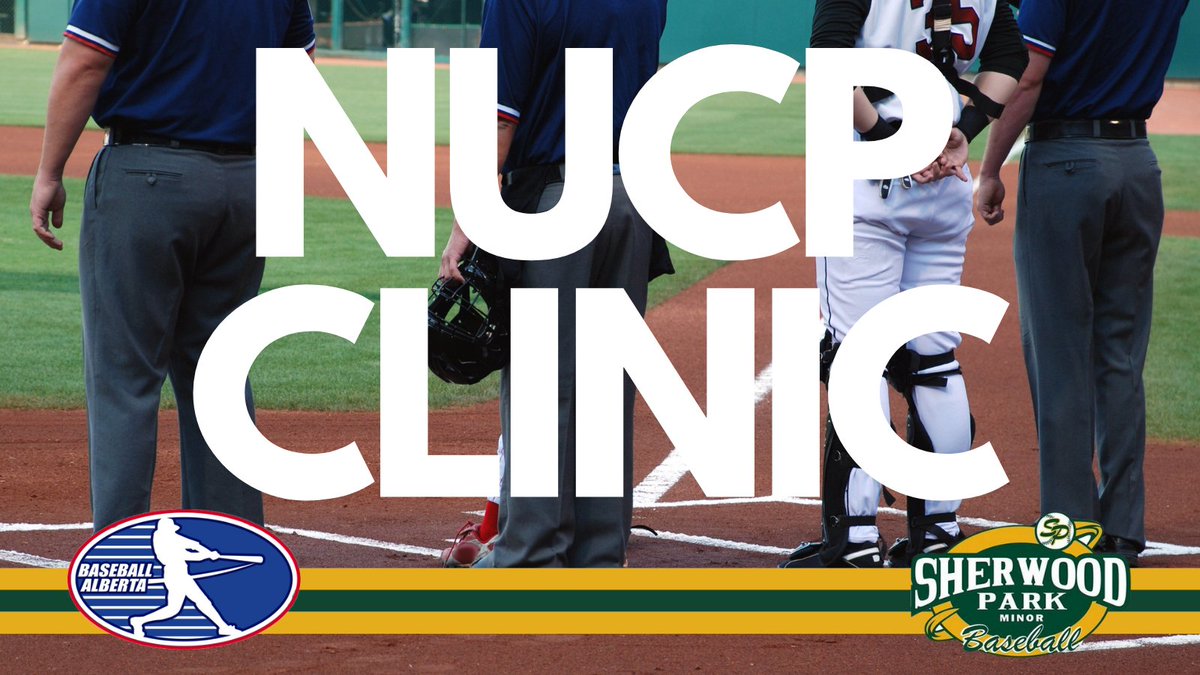 Looking to become an umpire this season or you are already an umpire looking to attend a clinic? 

We will be hosting two additional NUCP Clinics this spring in Sherwood Park.

April 22 - NUCP Lv 1
April 23 - NUCP Lv 2

Register + More Info: baseballalberta.com/nucp-clinics/

#SPMBAFamily