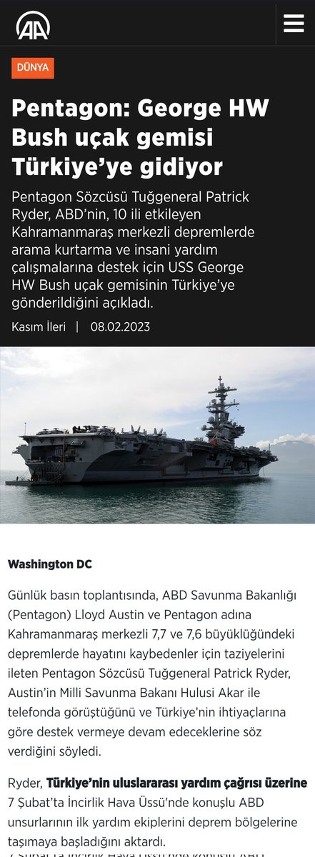 AesMRTL's tweet photo. Arkadaşlar..İnternet kapatılıyor..ABD savaş gemisi ''yardıma''geliyor.. Hatay'a yardım tırlarının girmesi engelleniyor... Bu depremi yapan ABD'nin kendisiydi.. Hatırlayın... Müttefik kuvvetler Berline girene kadar, Almanlar, Alman ordularının Rusyada ilerlediğini zannediyorlardı. https://t.co/LQF7nw4Lbv