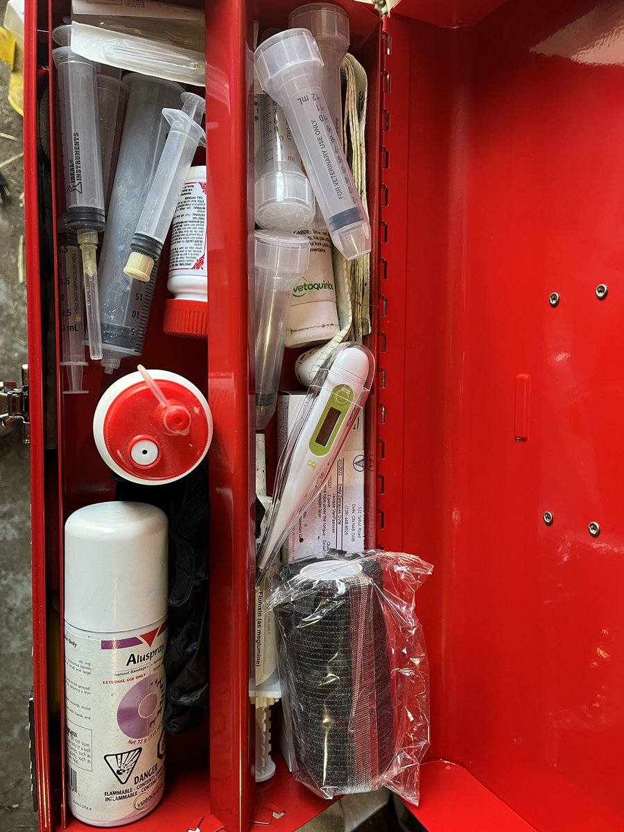 jacquiemacc's tweet photo. #SeCan my feed room first aid kit has never been so organized or looked as good as it does in that #righttools box 🐴🐮🐐🐷🐣 #hobbyfarmmedicinecabinet https://t.co/quIFfgy5bh
