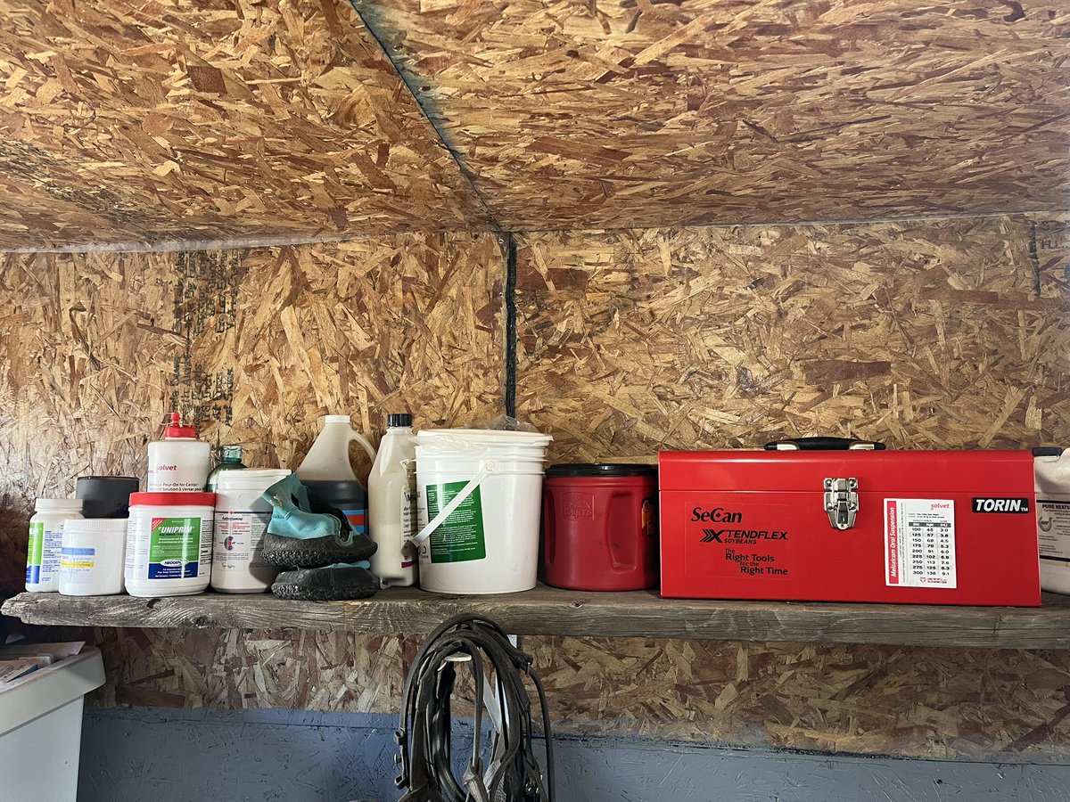 jacquiemacc's tweet photo. #SeCan my feed room first aid kit has never been so organized or looked as good as it does in that #righttools box 🐴🐮🐐🐷🐣 #hobbyfarmmedicinecabinet https://t.co/quIFfgy5bh