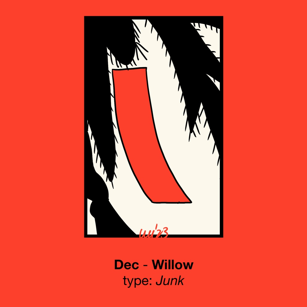 sommattuu's tweet image. #cardgame #GoStop Dec - Willow - Ribbon
#timelapsedrawing: tiktok.com/@sommattuu/vid… 
#drawing #illustration #cartoon