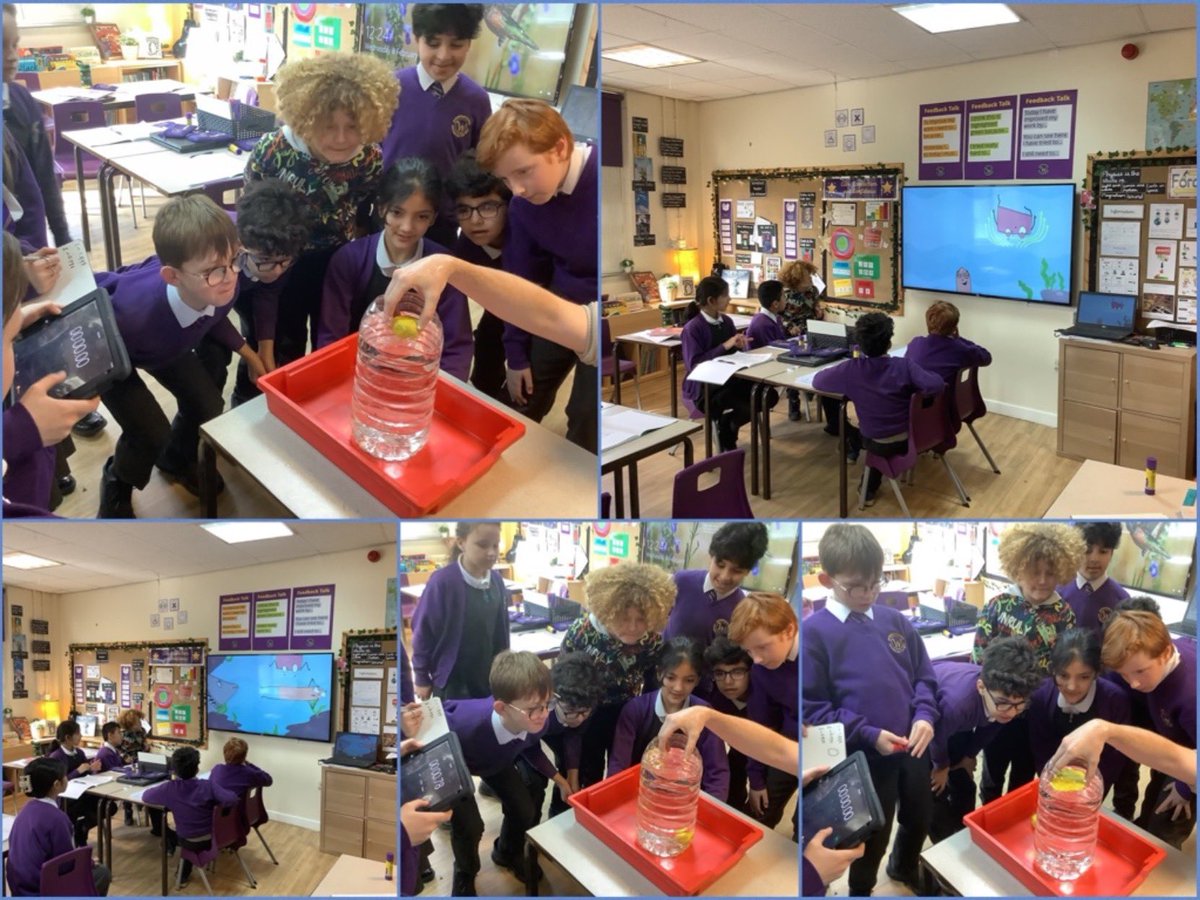 WhitefieldPS's tweet image. Investigating water resistance by timing different shapes of plasticine as they travel through water. Can you explain what happened and what conclusions can be made from this experiment? #wpsscience #cusp