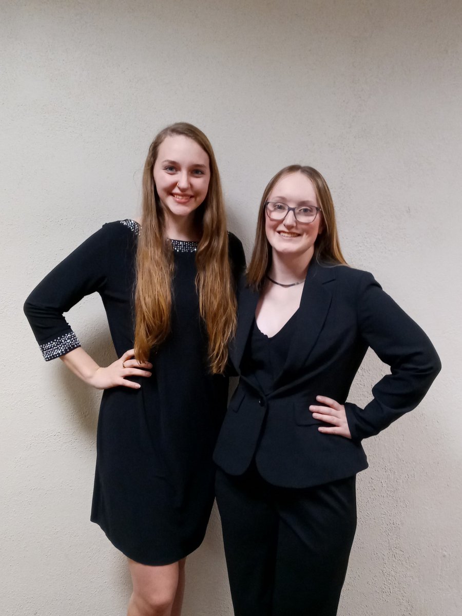 Congratulations to our Chadron State College Honor Choir participants Annaka Digmann and Ayvrie Waldron.