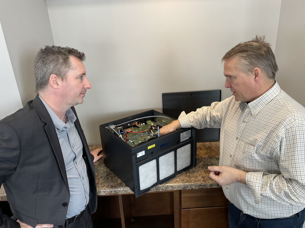 Exciting to hear about BWR Innovations' amazing tech! In a business visit with Joel Jorgenson we learned about their work with #hydrogenfuelcells and microgrid optimization for lower-cost, uninterrupted power. Creating solutions with worldwide impact! #fuelcell #hydrogen