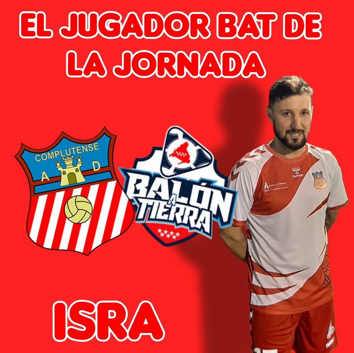 Balon_Tierra's tweet photo. Gracias a vuestros votos ya tenemos a EL JUGADOR BAT DE LA JORNADA:

@israelrt27 del @ADComplutense es EL JUGADOR BAT DE LA JORNADA de esta última jornada de liga.

#ElJugadorBatDeLaJornada https://t.co/cB4v0LQZIa