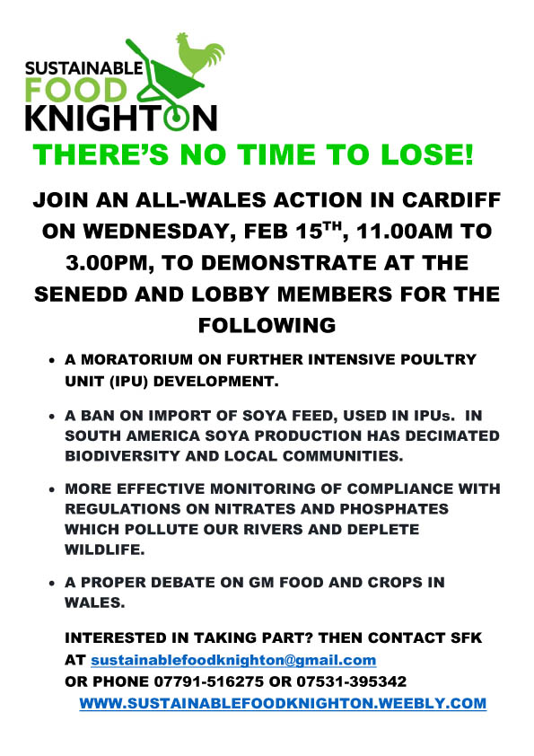 janebrynonnen's tweet image. Edrych ymlaen at wrthdystio yn y Senedd 15 Chwefror Mercher nesaf dros ffermio cynaliadwy a llais i bawb

Looking forward to demonstrating at the Senedd 15 Feb Weds for sustainable farming and a voice for all. 

@sizeofwales @wwfcymru @nffnuk @maniffestobwyd @uksustain