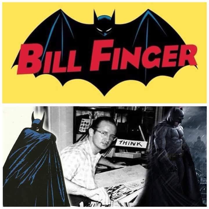 Arqui_Trooper's tweet image. El 8 de Febrero del 1914 nació #BillFinger, quien para muchos fans incluyéndome, es la verdadera mente creadora de #Batman y su mitología. La que el artista #BobKane plasmó en sus dibujos.
Recomendado documental #BatmanAndBill 
#ThankYouBillFinger y feliz cumpleaños