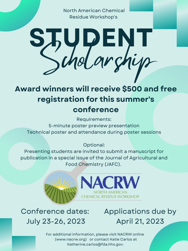 North American Chemical Residue Workshop (NACRW) tweet media