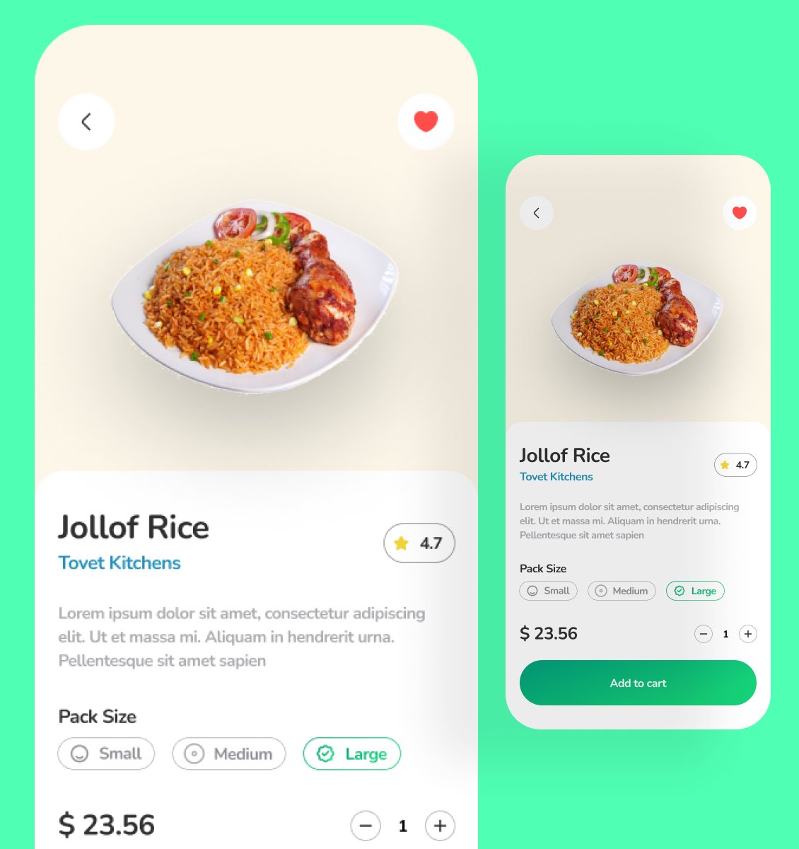 BrightAkowuah_'s tweet image. Day 8/30 - Food ordering app ui screen #30DayUIChallenge #uiuxdesign #UI #uiux #MobileApp #uxdesign