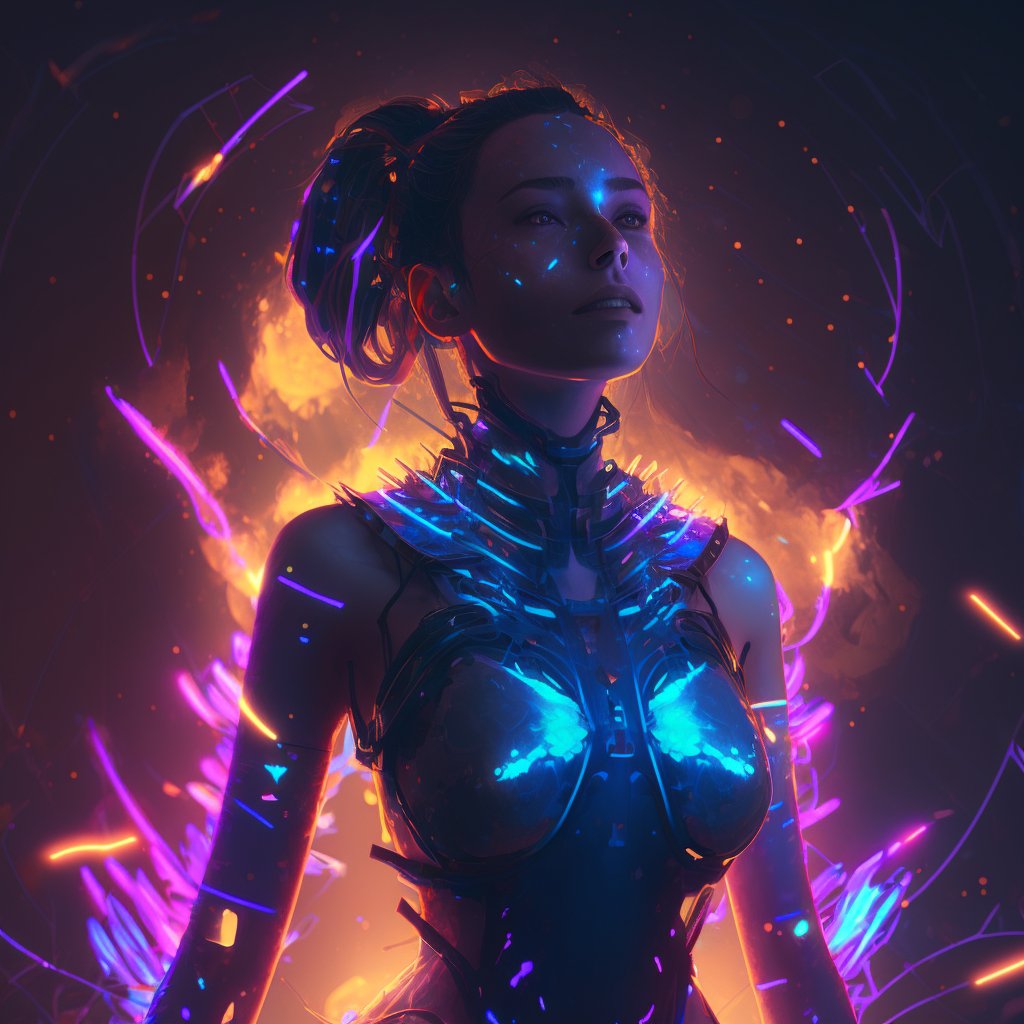 sheilashortland's tweet photo. Neon Cyber Chicks. Thoughts? 😍 #cyberpunk #cyberchicks #NEON #art #Artists #vibrantart #digitalart https://t.co/Smkw6K51e5