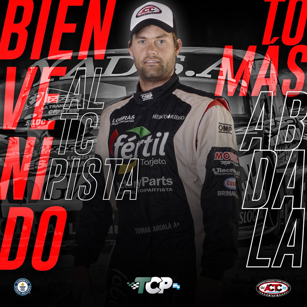 actcargentina's tweet photo. Bienvenidos al #TCPista 🙌🏼🤩

👉🏼 Gaspar Chansard
👉🏼 Tomás Abdala 
👉🏼 Franco Deambrosi

#ACTC #TCP #CaminoAlTC https://t.co/BpaxMF83aD