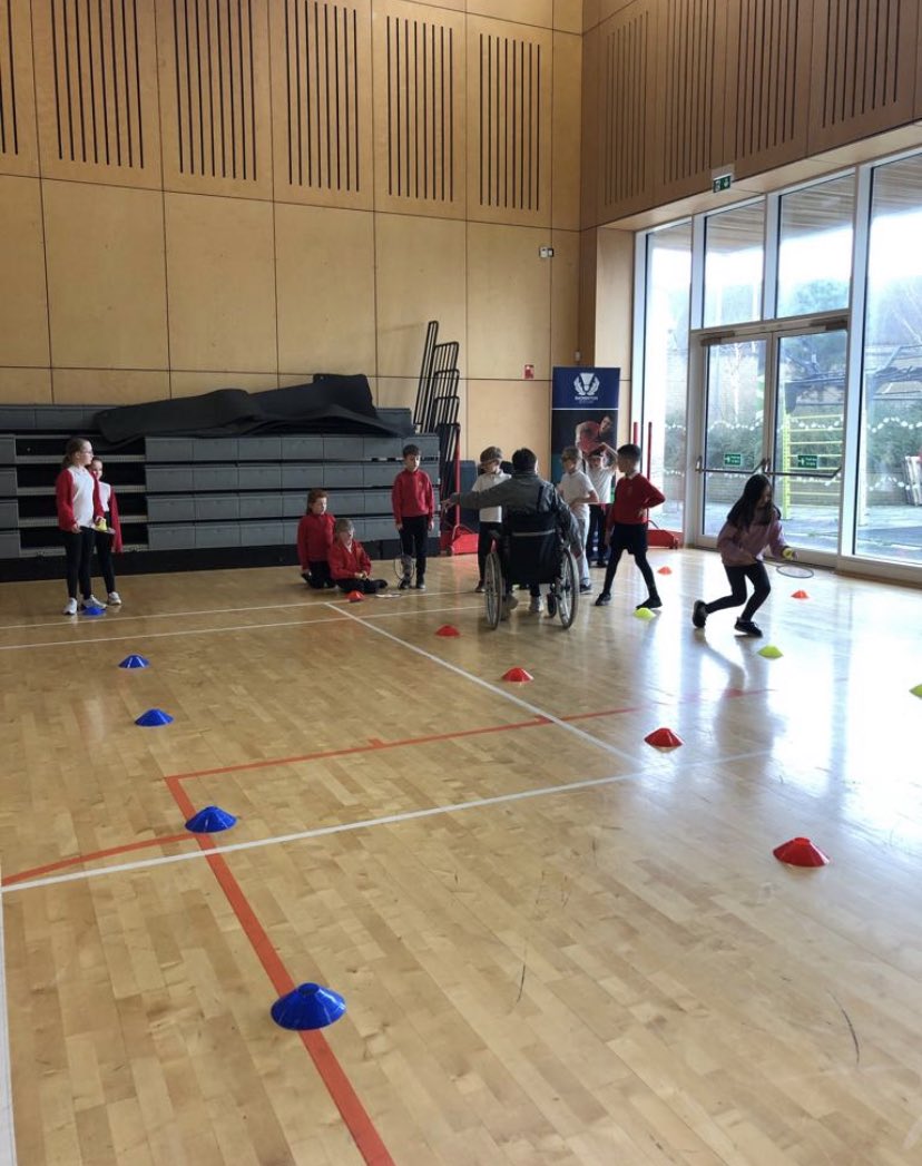 StMarksIrvine's tweet photo. The Big Hit Badminton was a BIG success with P4! Thank you to @NAActiveSchools for organising the event. #newskills #fitisfun @ActiveStephen @misslynch90 ❤️💛❤️ https://t.co/UYh6t45OKk