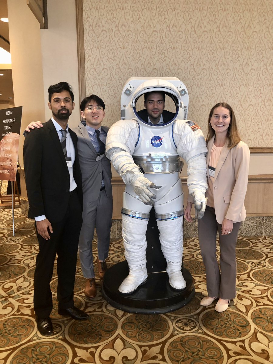 Our <a href="/WakeBME/">Wake Forest Biomedical Engineering</a> spaceflight biomechanics team at the <a href="/NASA/">NASA</a> HRP IWS conference in Galveston! 🚀