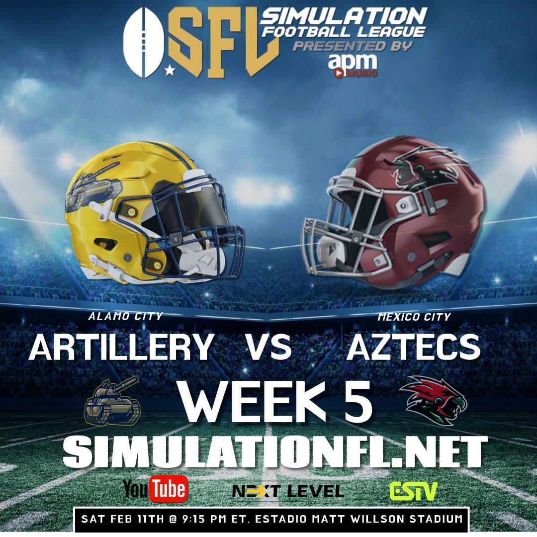 A south division match up. Alamo City travels to Mexico City, the winner climbs above .500 the loser drops below .500. this is going to be a great game. simulationfl.net