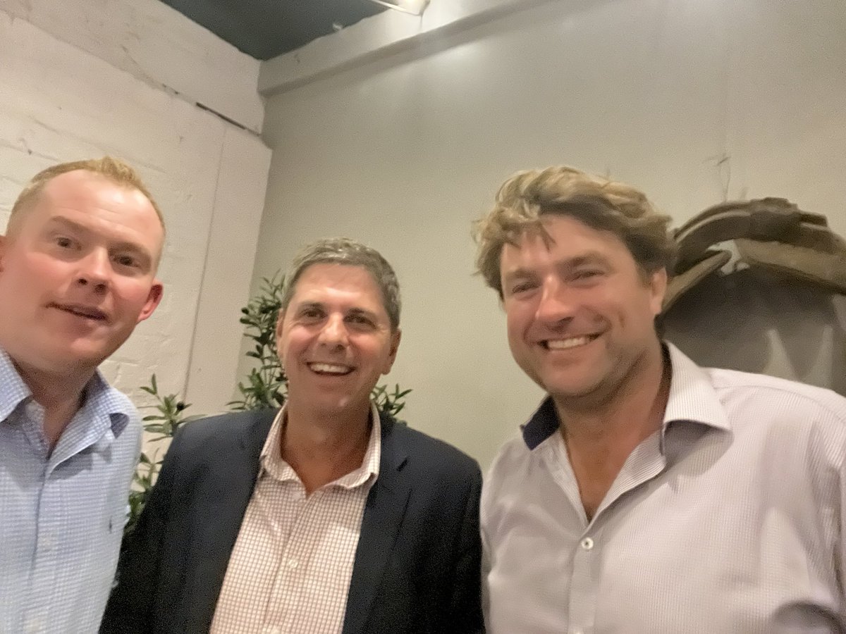 So much passion & potential in the Hunter, an inspiring evening @ #binniebeef #wagu with @NSWFarmers & some great friends who share a strong ag-led vision to link PortofNewcastle back to farms across NSW! Great to see @NSWNationals Dave Layzell & Stu from @Brokenwood #nswvote23