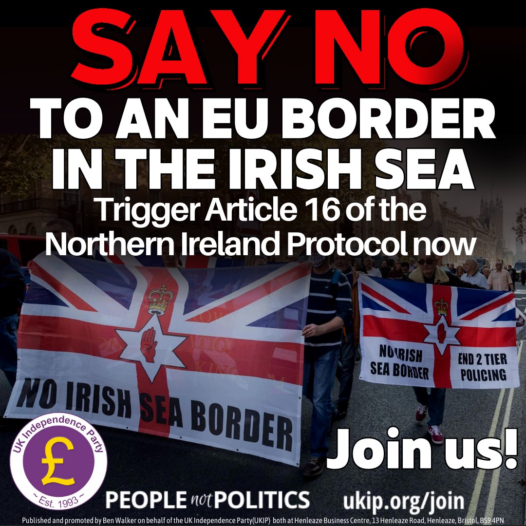 UKIP: Europhile judges rule to let Brussels win again.

'Supreme Court rules Northern Ireland Protocol is lawful'

#joinus and #voteukip
#joinukip online at ukip.org/join

#BREXIT not #BRINO
#SavetheUnion 
#ukip
#ukindependenceparty
#SaveGreat…