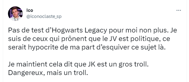dragy_el's tweet photo. Ok, je commence à en avoir sincèrement PLEIN LES BURNES de la polémique autour de Hogwarts Legacy ! Alors là, le Dragy, il a envie de dire les termes !

Ça fait des plombes maintenant qu'on a des hypocrites qui affichent leur soi disant vertu en se prenant pour des chevaliers https://t.co/LFNTMBQBRe