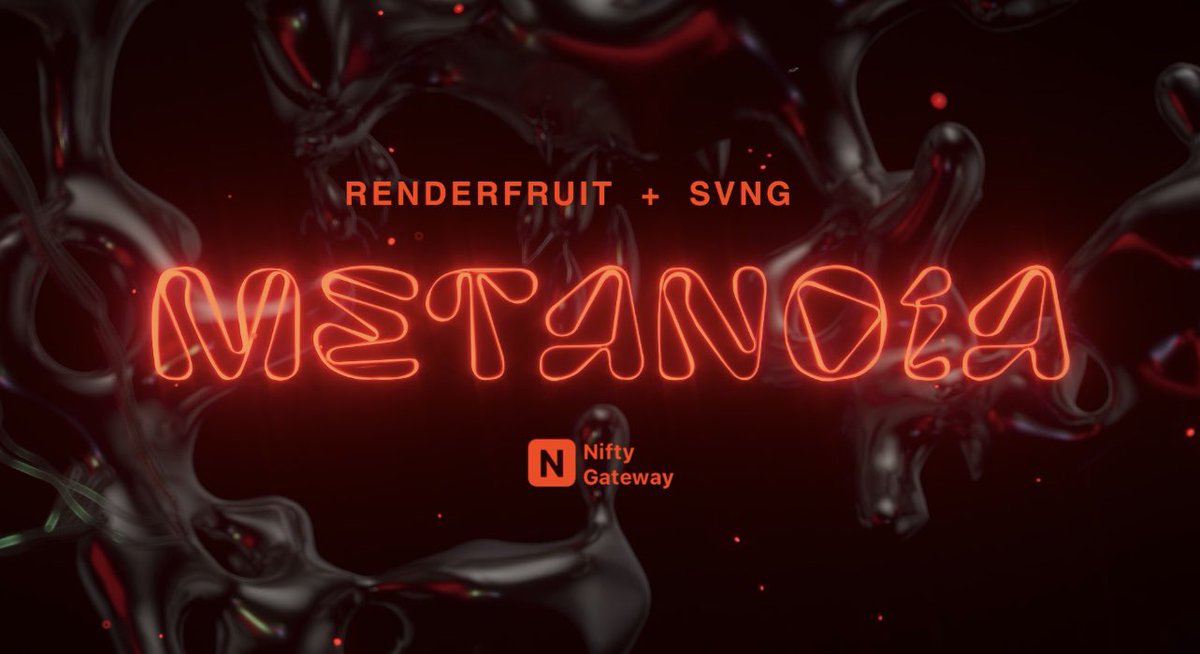 renderfruit's tweet photo. Speed run from “Metanoia” our first collab with @weareSVNG! 🤍🎶

This Friday 10 @niftygateway 🌊 https://t.co/jRasmNMYTt