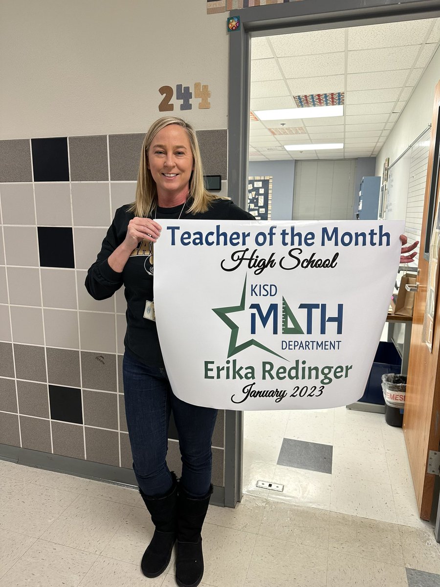 Congratulations to our High School Teacher of the Month Erika Baker, from <a href="/FossilRidgeHS/">Fossil Ridge High School</a>!! 🎊🎉 Erika was nominated by her peers for going above and beyond to ensure success for her students and other teachers as well! Congrats Erika! 👏<a href="/reci_brooks/">Reci Brooks</a>