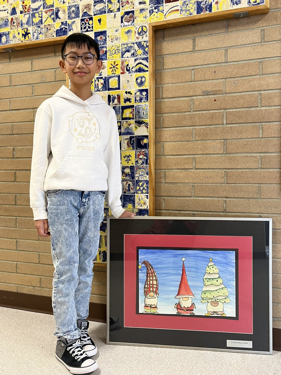 Congratulations to Silas, whose artwork was selected for this years District Art Walk!