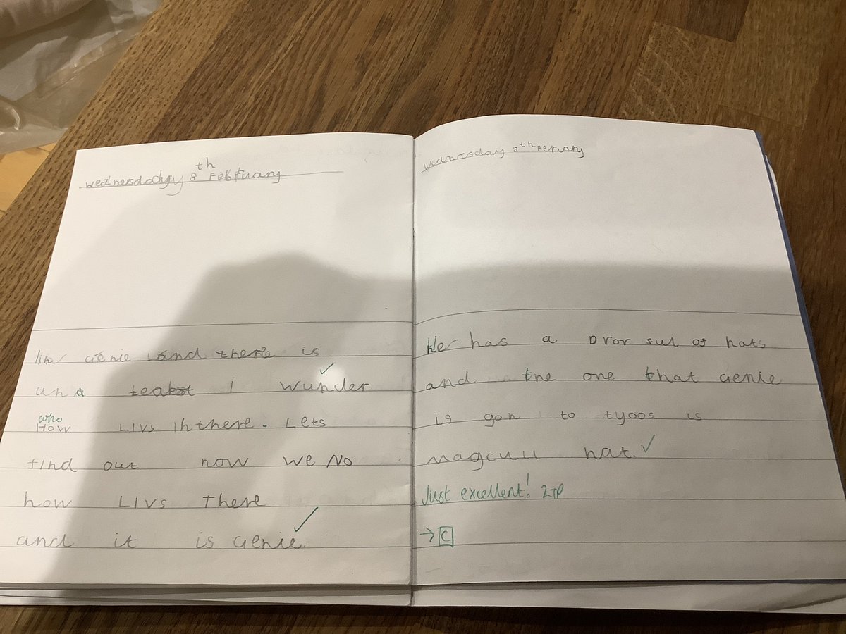 My little robins have loved Genie and Teeny @StevenLenton their writing has been amazing. They have laughed throughout me reading the stories and can’t wait for the book from the library! I am so proud of them #year1