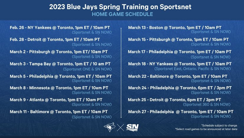 thehazelmae's tweet image. Sportsnet will bring you all 16 #BlueJays home games live from TD Ballpark in Dunedin.